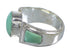 Genuine Sterling Silver And Turquoise Ring Size 8 RX81077